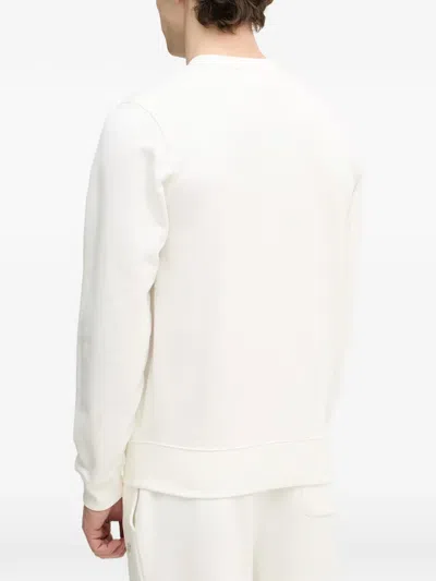 Lacoste Logo-embossed Sweatshirt In White