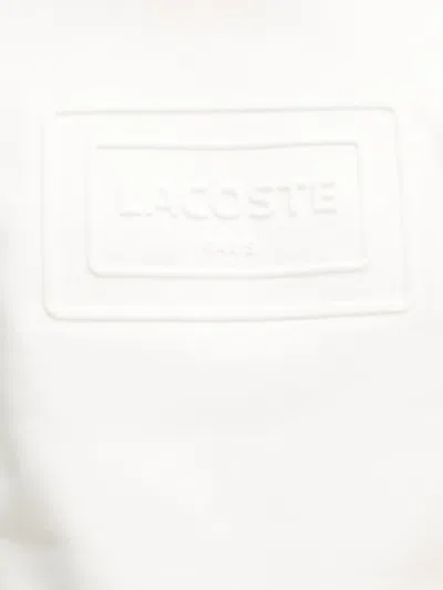 Lacoste Logo-embossed Sweatshirt In White
