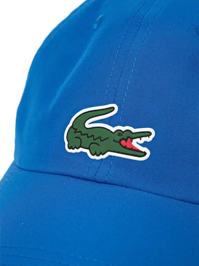 Lacoste Novak Djokovic Logo-patch Cap In Blue
