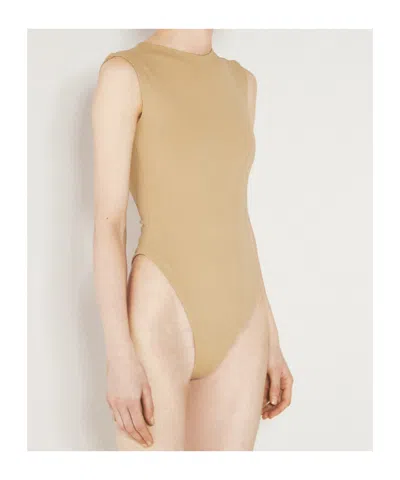 Entire Studios Sleeveless Bodysuit In Brown
