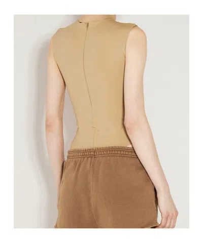 Entire Studios Sleeveless Bodysuit In Brown