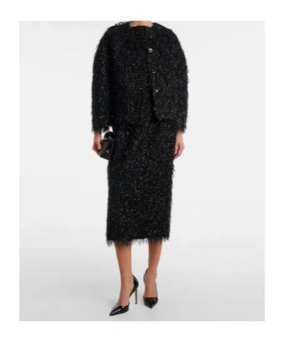 Erdem Cropped Jacket In Black