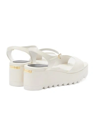 Stella Mccartney Platform Square-toe Sandals In White