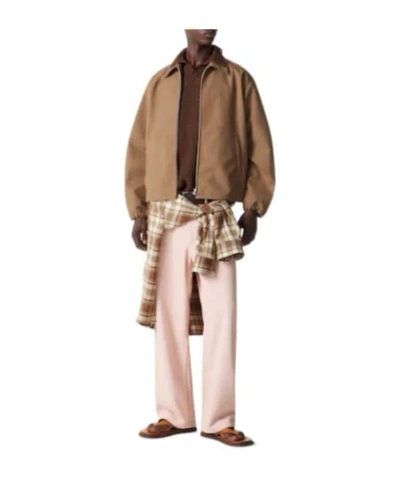 Auralee Wool Blouson Jacket In Brown