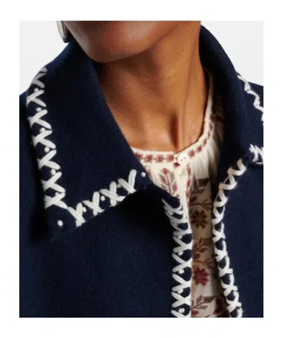 Alanui Remember Me Virgin Wool Jacket In Blue