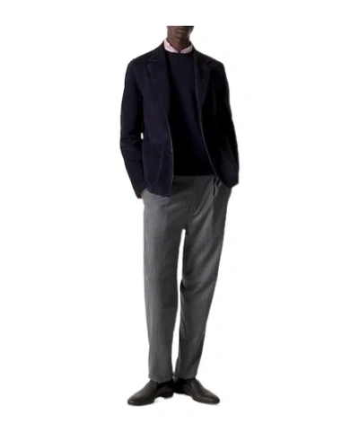 Ralph Lauren Solid Suede Blazer In Multi