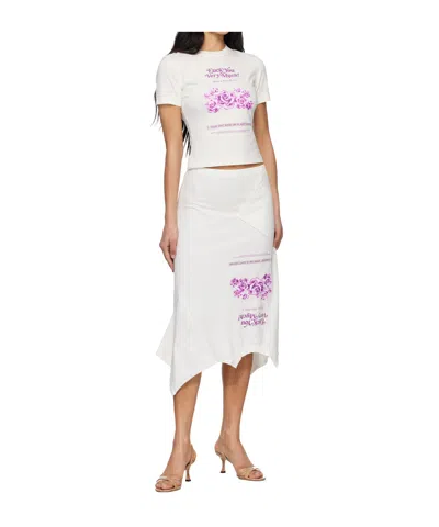 Vetements Printed T-shirt In White