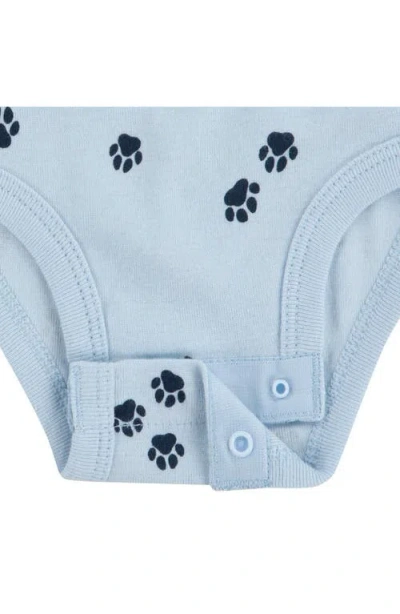 Huggies Assorted 3-pack Organic Cotton Bodysuits In Blue