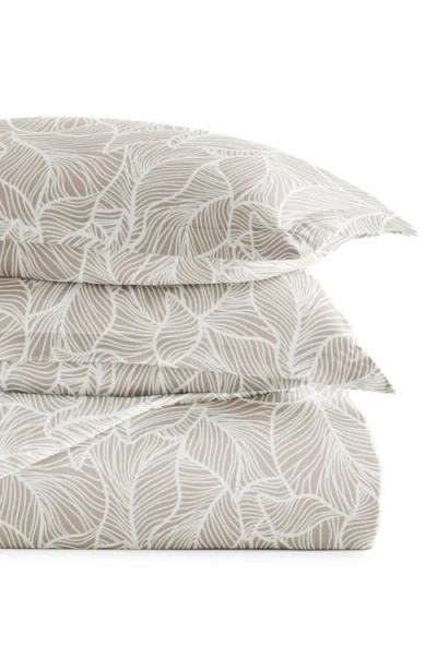 Homespun Patterned Duvet Set In Brown