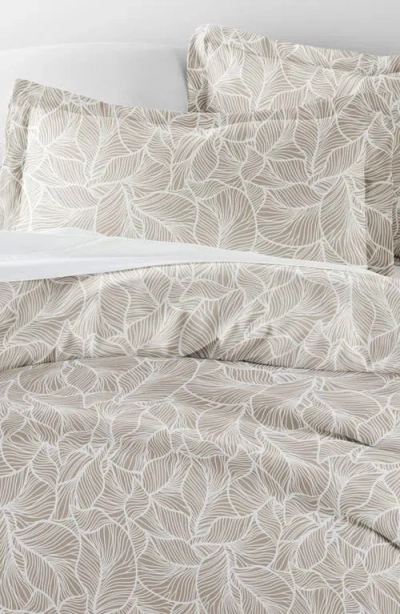 Homespun Patterned Duvet Set In Brown