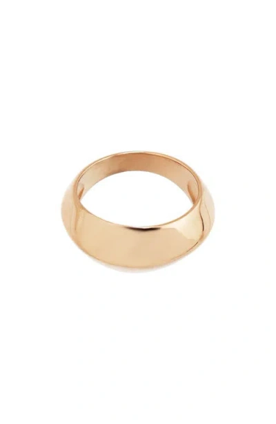 Rebl Angled Band Ring In Gray