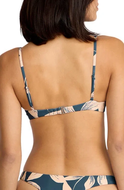 Volcom Bloom Underwire Bikini Top In Blue