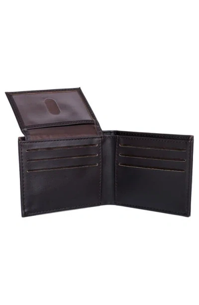 Buxton Smooth Rfid Bifold In Brown