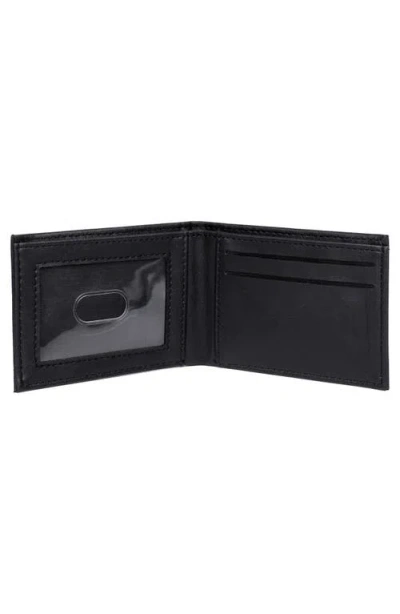 Buxton Smooth Rfid Bifold In Black