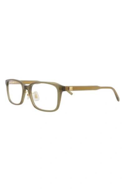 Dunhill Square-frame Acetate Optical Frames In Green