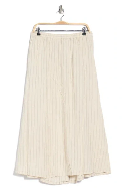 Max Studio Button Front A-line Skirt In Neutral