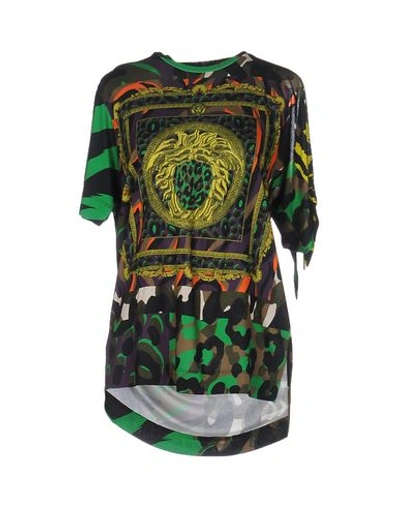 Versace T-shirt In Military Green