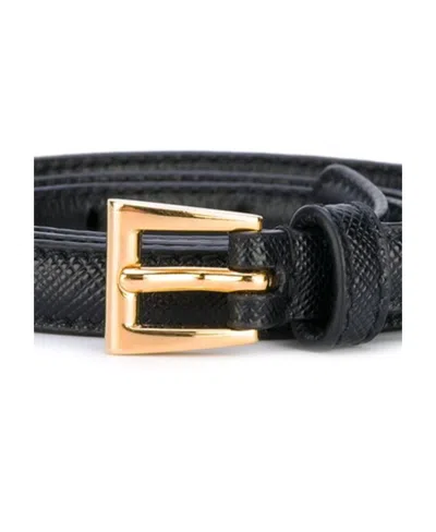 Prada Dark Belt In Black