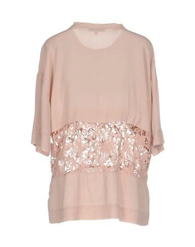 Shop Iro Blouse In Pale Pink