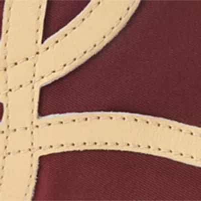 Loewe Ballet Runner 2.0 Nylon And Suede Sneakers With Side Logo In Burgundy