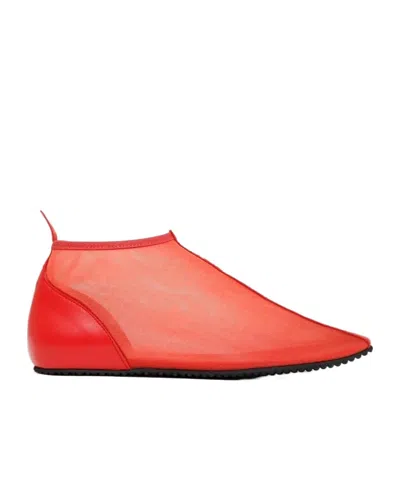 Gimaguas Mesh Bailarina Boot Flat In Red