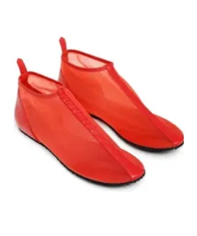 Gimaguas Mesh Bailarina Boot Flat In Red