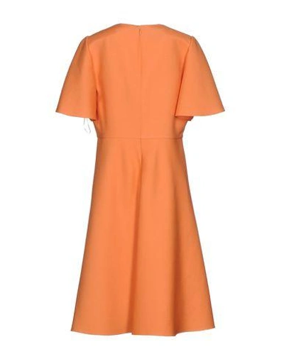 Shop Valentino Knee-length Dresses In Orange