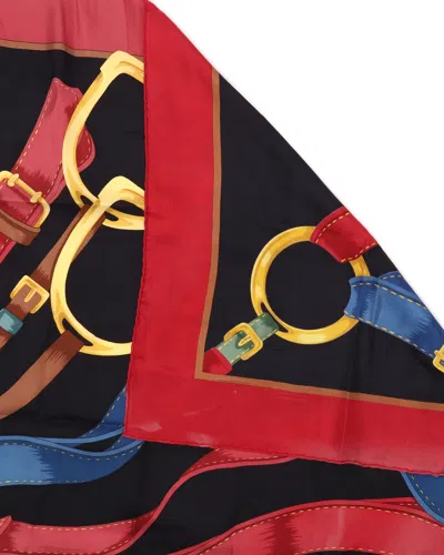 Celine Céline 80 Silk Scarf In Black
