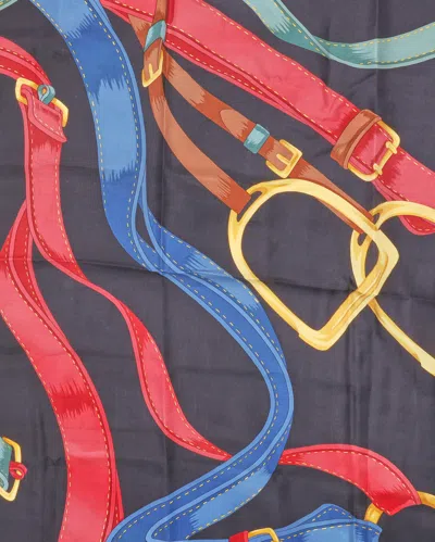 Celine Céline 80 Silk Scarf In Black