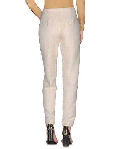 Shop Intropia Casual Pants In Ivory