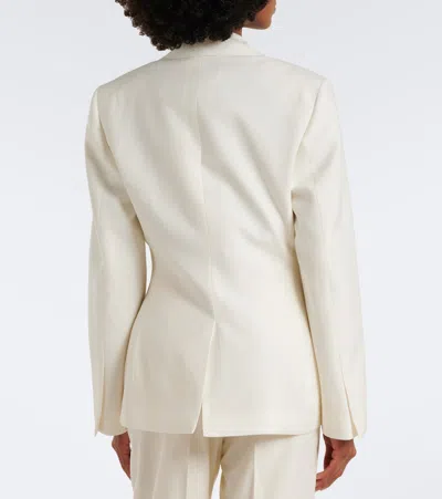 Rohe Double-breasted Virgin Wool Blazer In Black