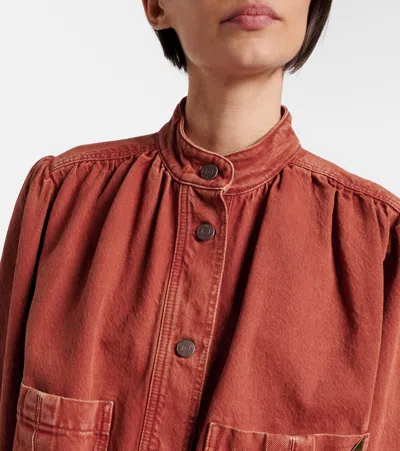 Chloé Denim Jacket In Brown