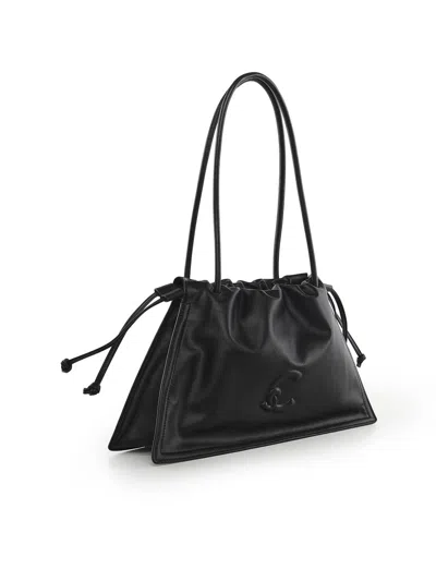 Coccinelle Dulse Medium Leather Bag In Black
