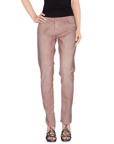 Dondup Jeans In Pale Pink