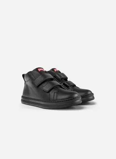 Camper Runner Four Touch-strap Sneakers In Black