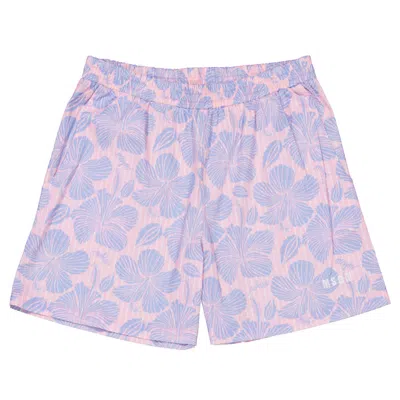 Msgm Kids Floral-print Elasticated Shorts In Multi