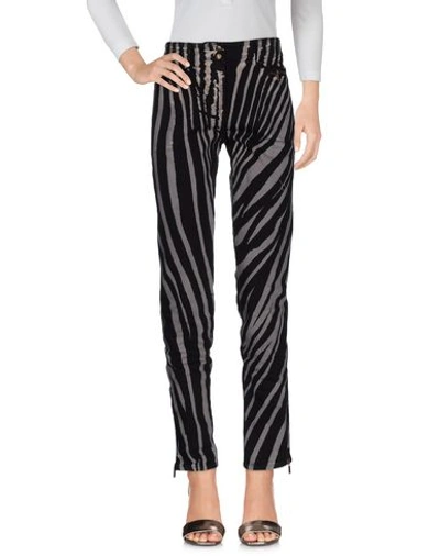 Roberto Cavalli Denim Trousers In Black