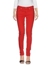 Dondup Denim Trousers In Red