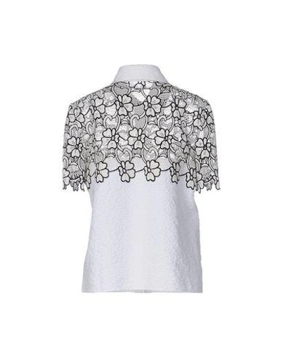 Shop Emanuel Ungaro Floral Shirts & Blouses In White