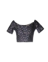 ETRO ETRO WOMAN TOP MIDNIGHT BLUE SIZE 4 COTTON, SILK,38609323GA 6