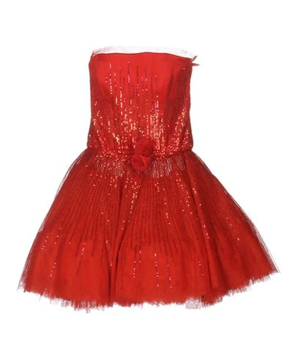 Jenny Packham Short Dress In Red