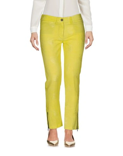 Ann Demeulemeester Cropped Pants & Culottes In Yellow
