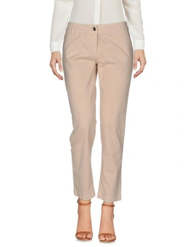 Shop Dolce & Gabbana Woman Pants Beige Size 4 Cotton, Elastane