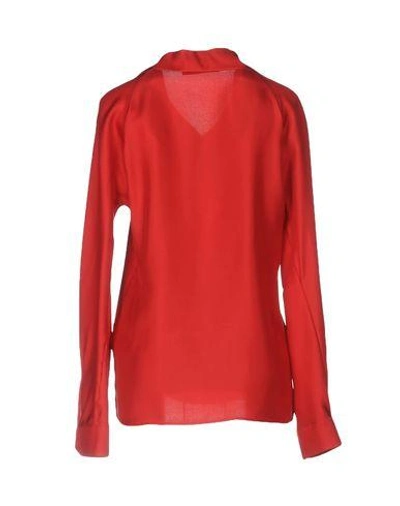 Shop Dsquared2 Silk Shirts & Blouses In Red