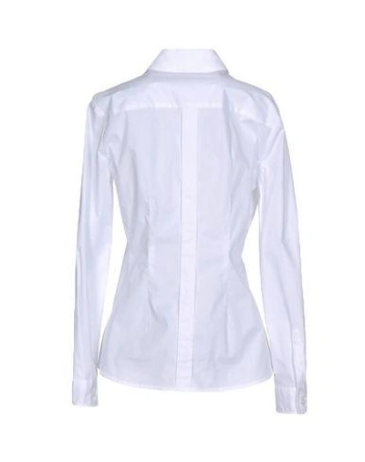 Shop Emporio Armani Solid Color Shirts & Blouses In White