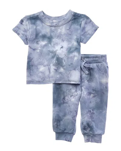 Splendid 2pc Shadow Wash T-shirt Set In Gray