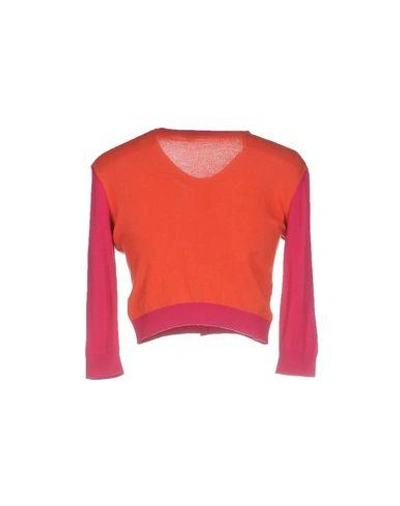 Shop Pinko Cardigan In Coral