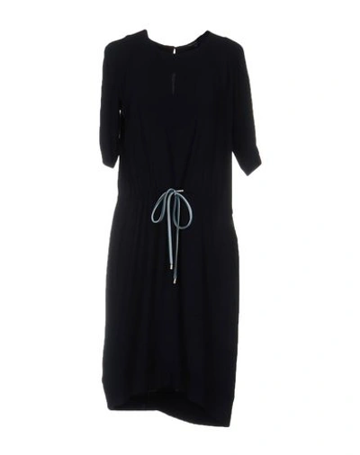 Emporio Armani Knee-length Dress In Dark Blue