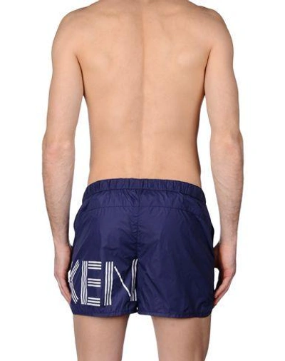 Shop Kenzo Swim Shorts In Blue