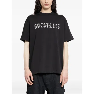 44 Label Group Oversized T-shirt With Unique Stampaint Design In Black